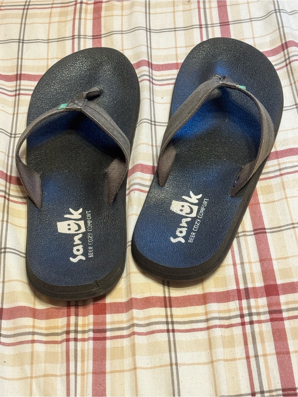 Sanuk Beer Cozy Comfort Flip Flop Sandals - Men’s Size 13 - Picture 5 of 6